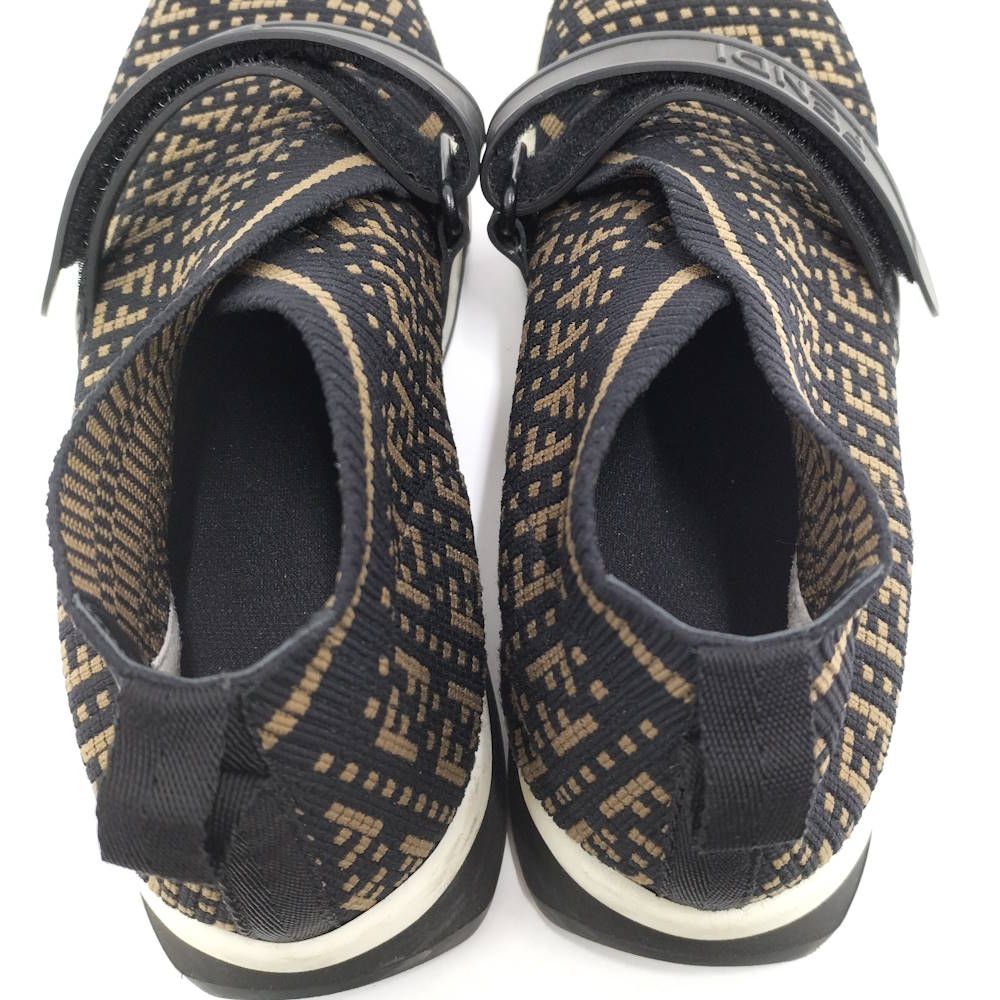 Fendi Zucchino Sneakers Black Khaki — view 7
