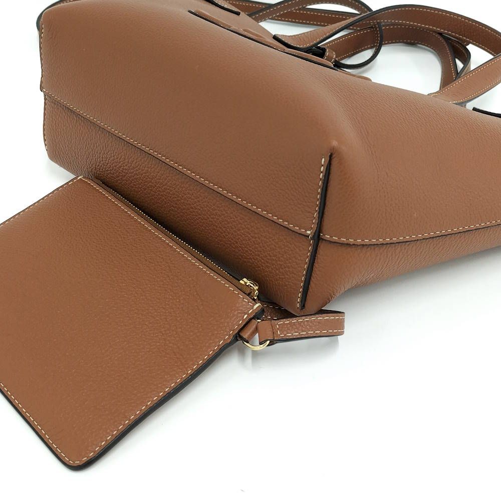 Celine Mini Cabas Anais Cuir 2-Way Bag with Triomphe Leather Brown — view 5