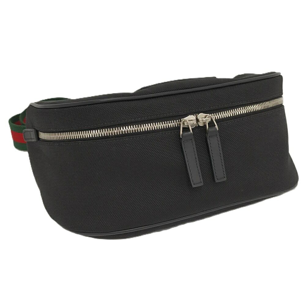 Gucci Shoulder Bag Nylon Canvas Black
