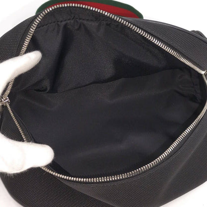 Gucci Shoulder Bag Nylon Canvas Black — view 9