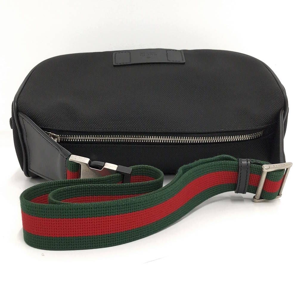 Gucci Shoulder Bag Nylon Canvas Black — view 2