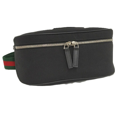 Gucci Shoulder Bag Nylon Canvas Black