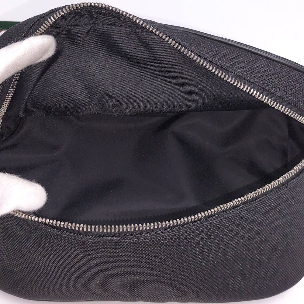 Gucci Shoulder Bag Nylon Canvas Black — view 8