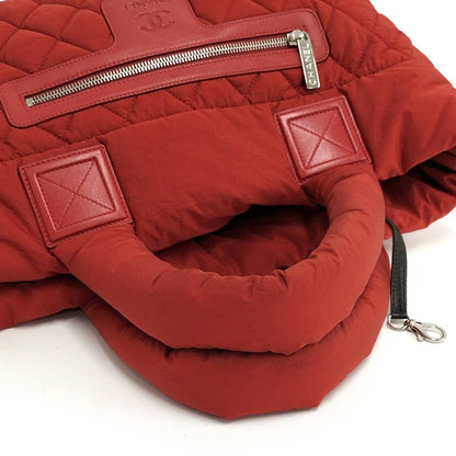 Chanel Coco Cocoon Handbag Nylon Red — view 5