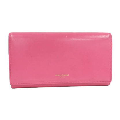 Saint Laurent Wallet Leather Pink