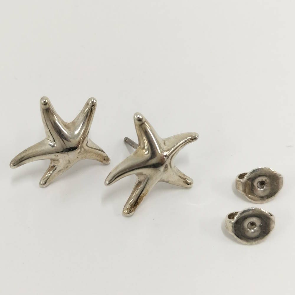 Tiffany & Co Star Fish Earrings Silver — view 5