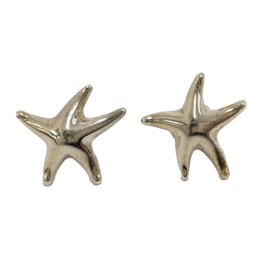 Tiffany & Co Star Fish Earrings Silver