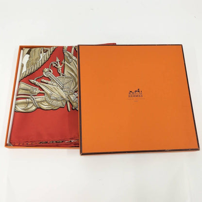 Hermes Carre 90 Scarf Marine ET Cavalerie Sea and Cavalry Silk — view 7