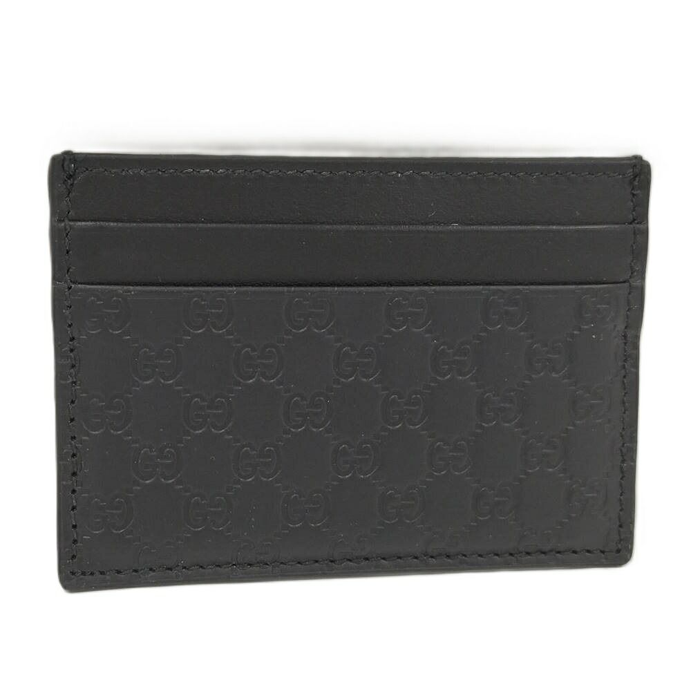Gucci Micro Guccissima Card Case Nero