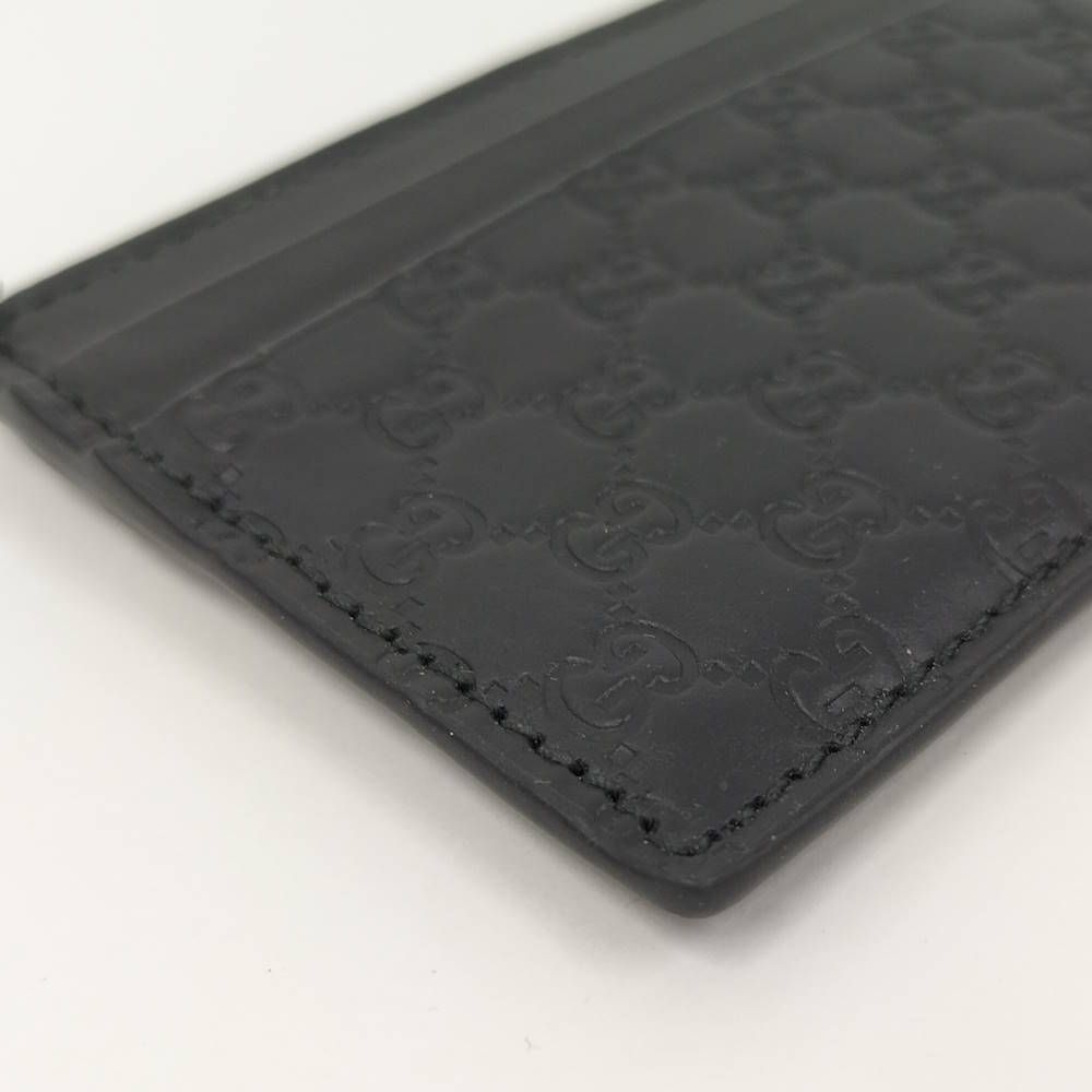 Gucci Micro Guccissima Card Case Nero — view 4
