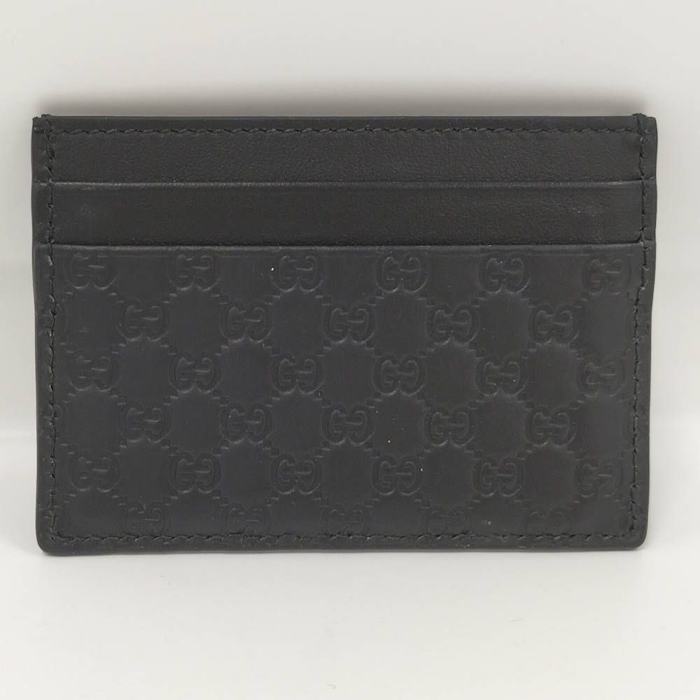 Gucci Micro Guccissima Card Case Nero — view 2