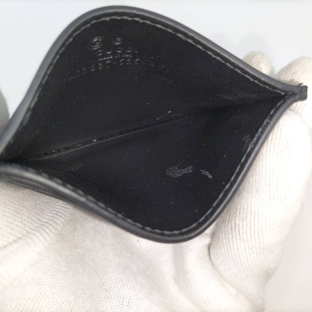 Gucci Micro Guccissima Card Case Nero — view 7