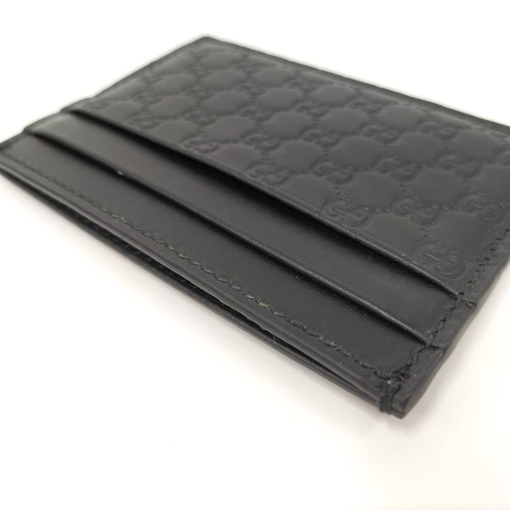 Gucci Micro Guccissima Card Case Nero — view 5