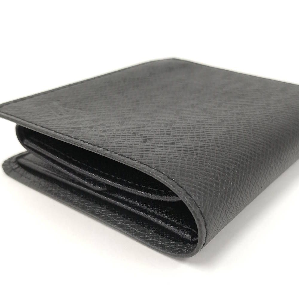 Louis Vuitton Portobier 3 Cult Cles Bifold Wallet Taiga Ardoise — view 6