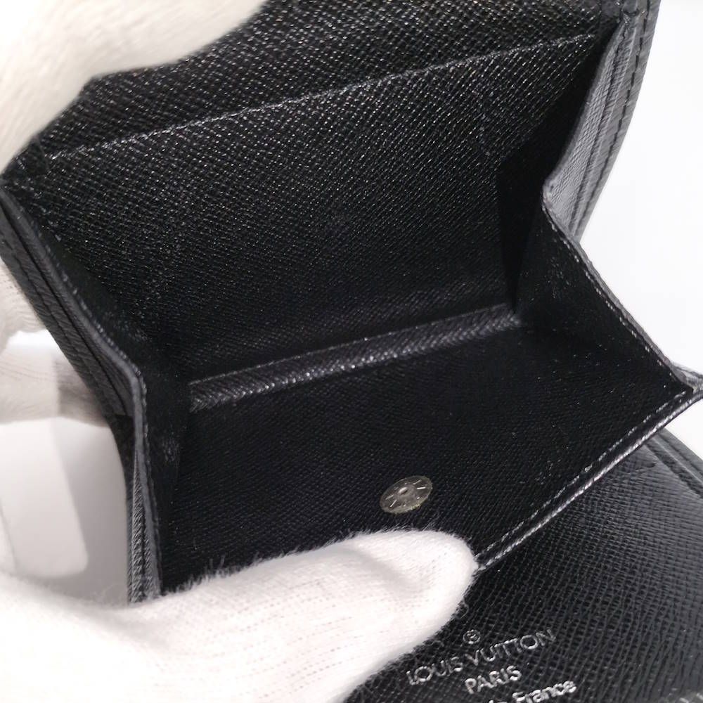 Louis Vuitton Portobier 3 Cult Cles Bifold Wallet Taiga Ardoise — view 9