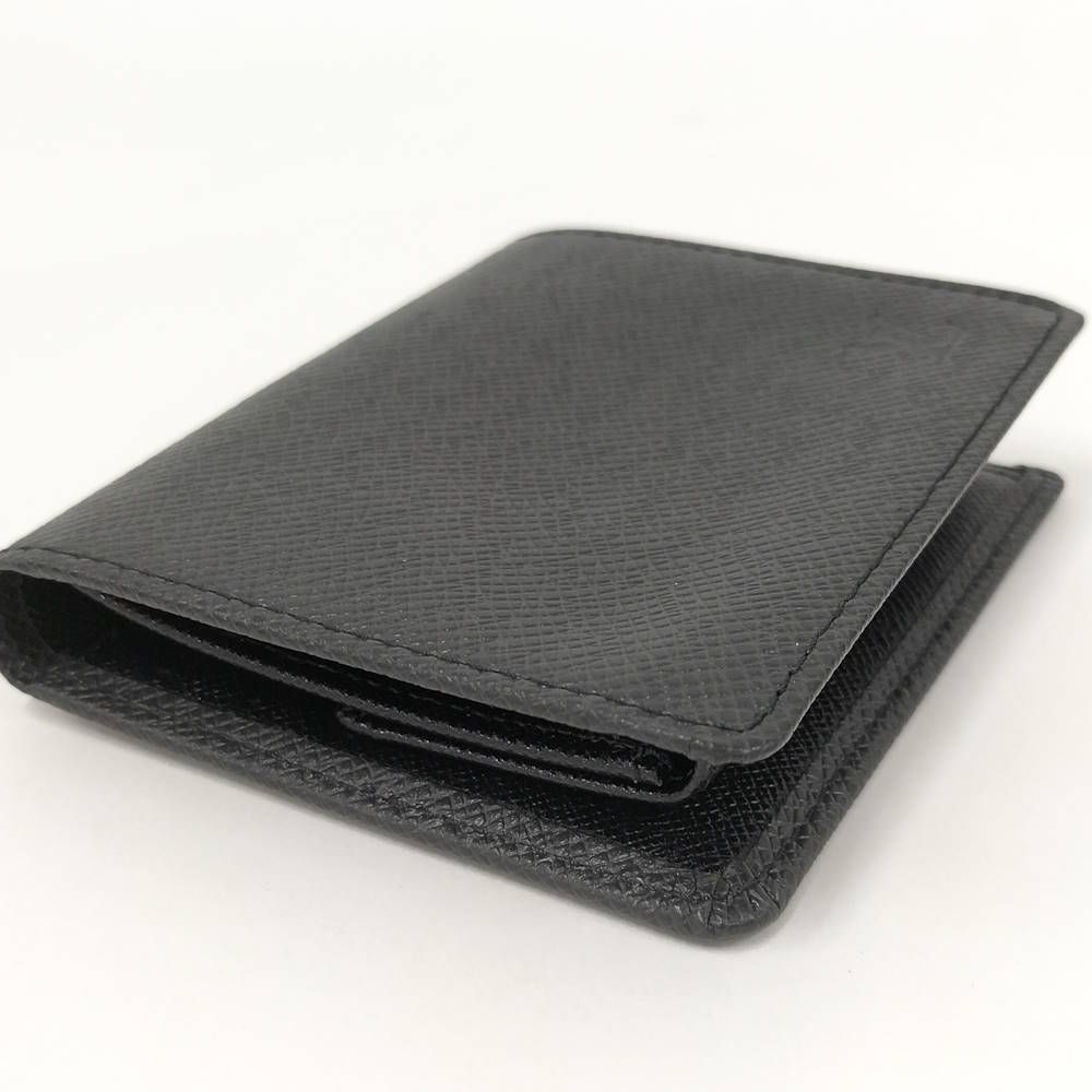 Louis Vuitton Portobier 3 Cult Cles Bifold Wallet Taiga Ardoise — view 4