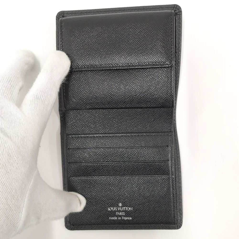 Louis Vuitton Portobier 3 Cult Cles Bifold Wallet Taiga Ardoise — view 2