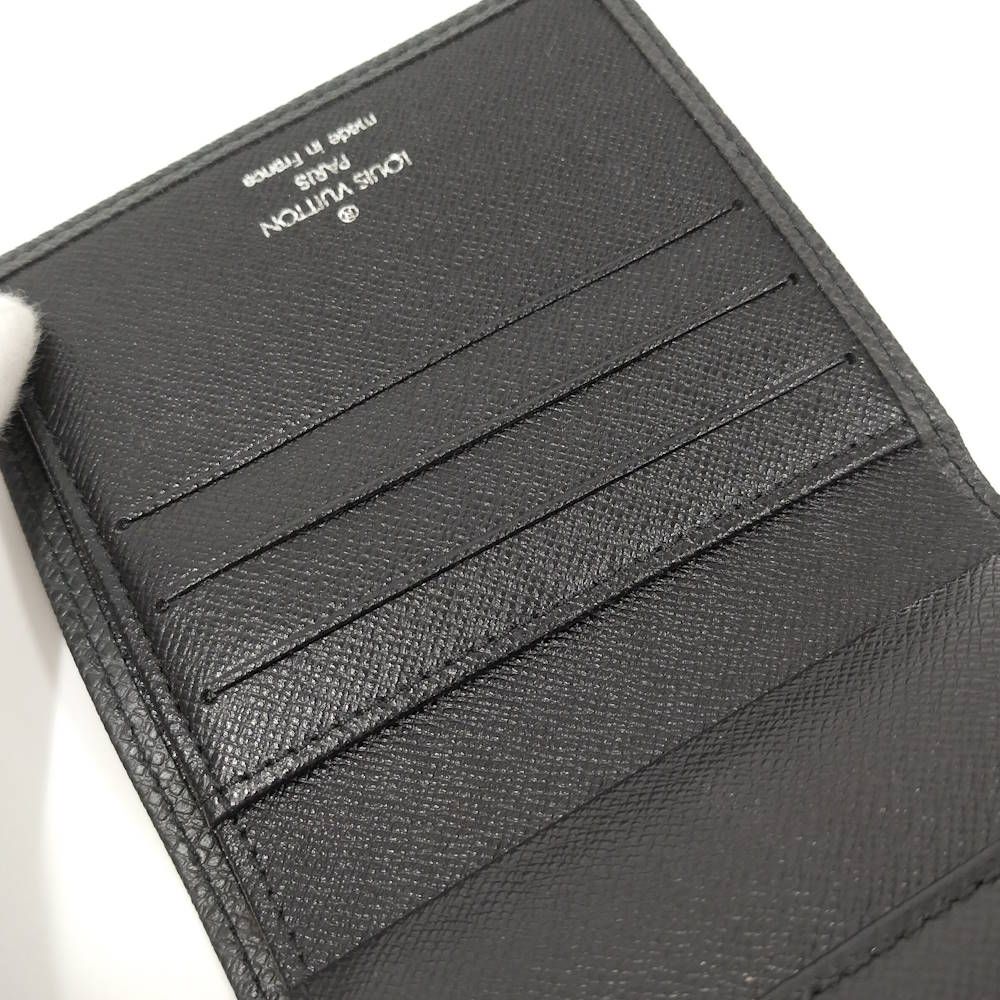 Louis Vuitton Portobier 3 Cult Cles Bifold Wallet Taiga Ardoise — view 7