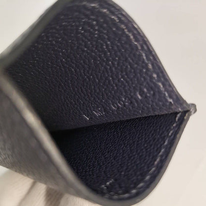 Hermes Card Case Diavolo Navy Leather — view 6
