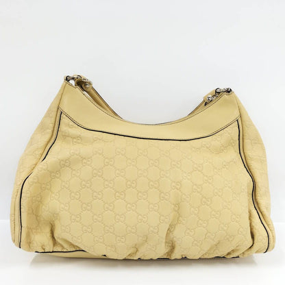 Gucci Abbey Shoulder Bag Guccissima Leather Yellow — view 2