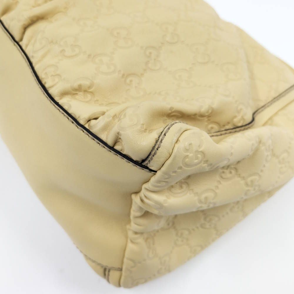 Gucci Abbey Shoulder Bag Guccissima Leather Yellow — view 5
