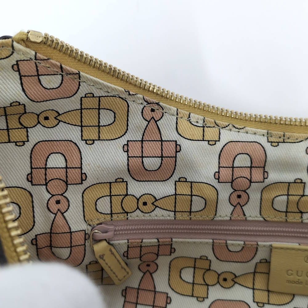 Gucci Abbey Shoulder Bag Guccissima Leather Yellow — view 8