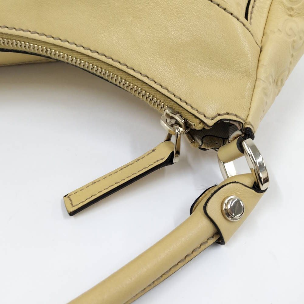 Gucci Abbey Shoulder Bag Guccissima Leather Yellow — view 6