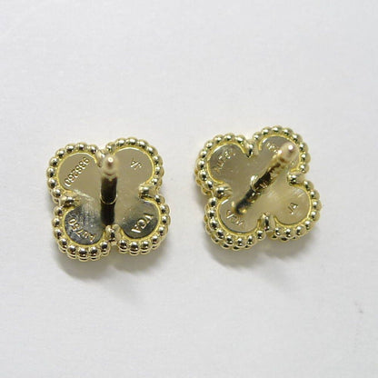 Van Cleef & Arpels Earrings Alhambra 18k Yellow Gold Onyx — view 4