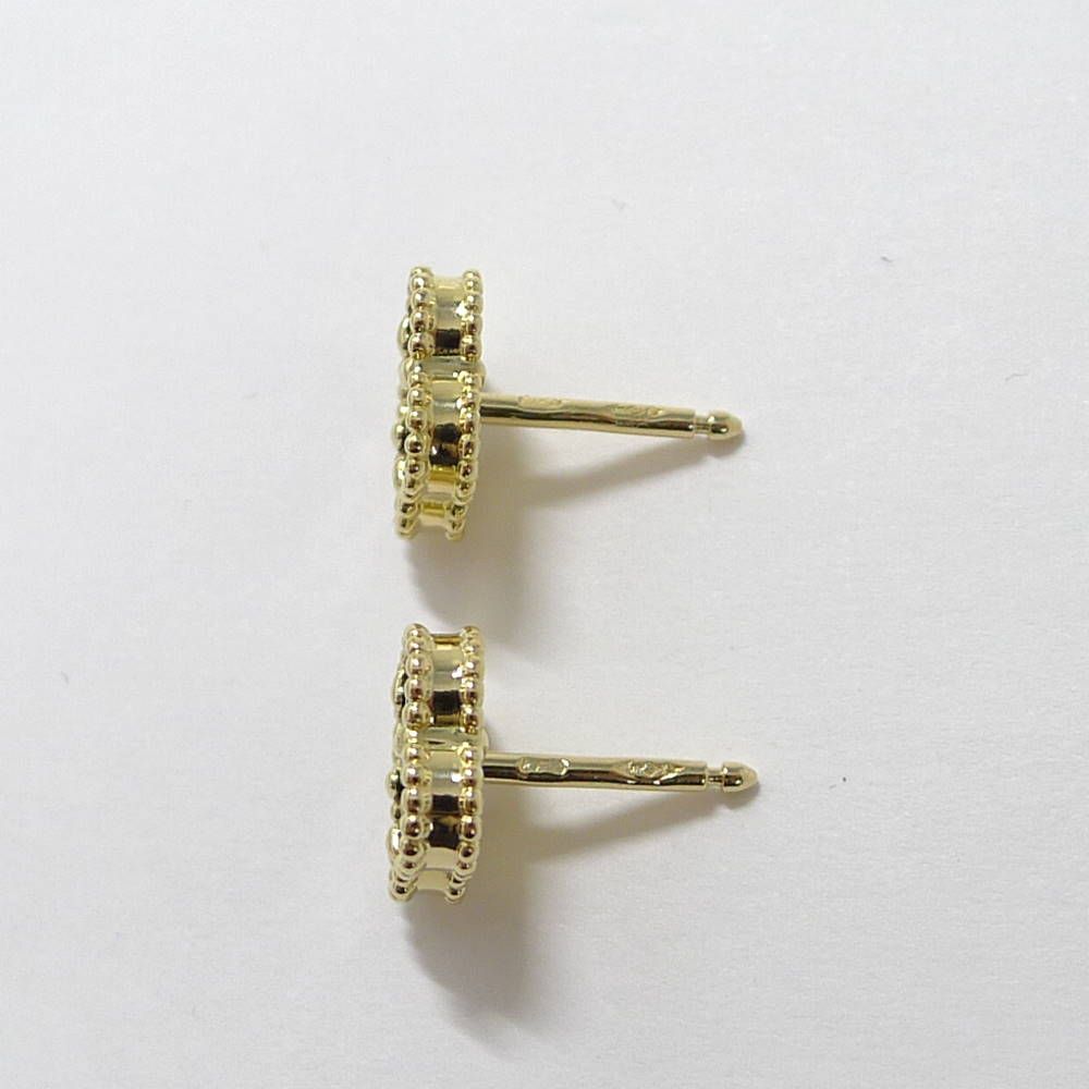 Van Cleef & Arpels Earrings Alhambra 18k Yellow Gold Onyx — view 2