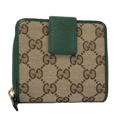Gucci Bifold Wallet GG Canvas Green