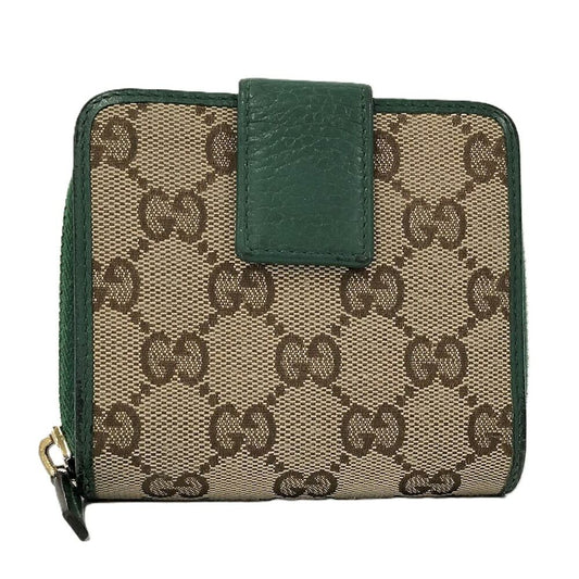 Gucci Bifold Wallet GG Canvas Green