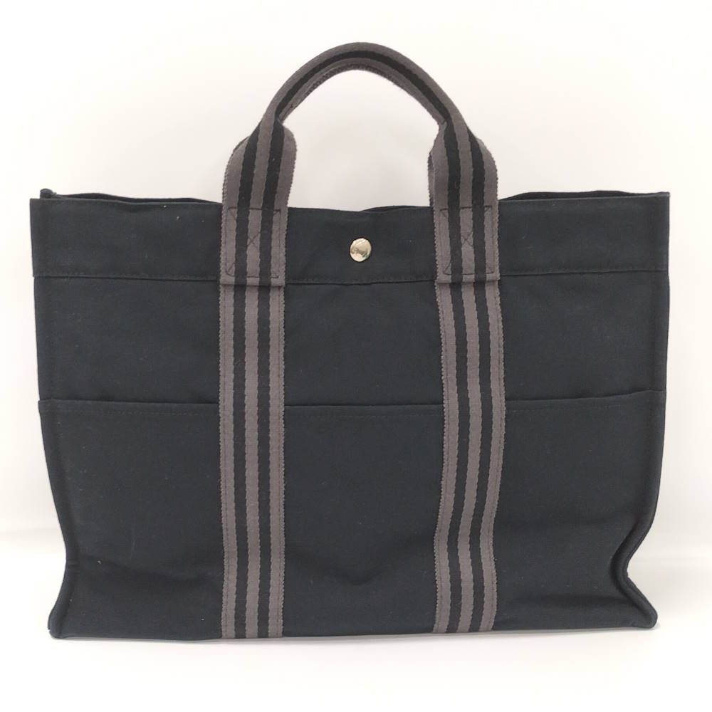 Hermes Fourre Tout MM Tote Canvas Black — view 2