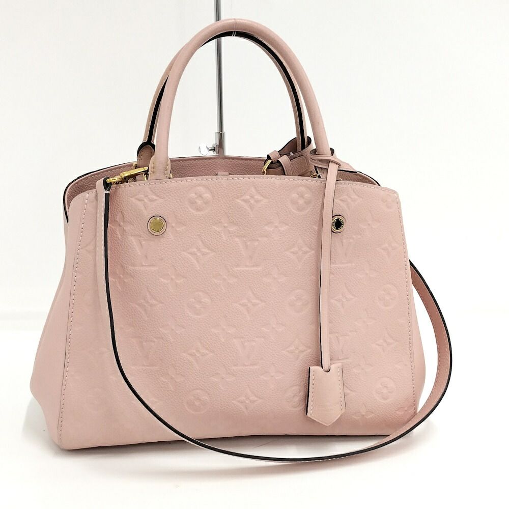 Louis Vuitton Montaigne MM 2-Way Shoulder Bag Empreinte Pink