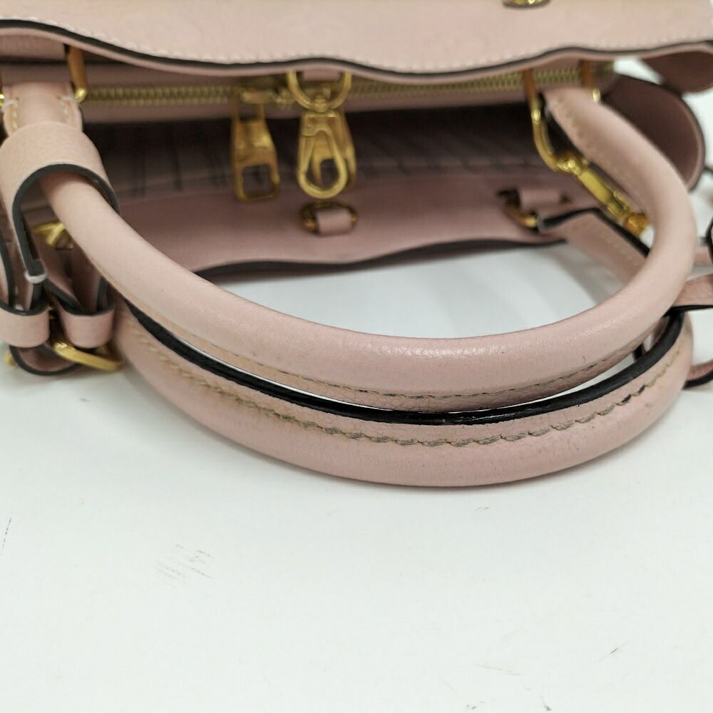 Louis Vuitton Montaigne MM 2-Way Shoulder Bag Empreinte Pink — view 7