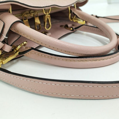 Louis Vuitton Montaigne MM 2-Way Shoulder Bag Empreinte Pink — view 8