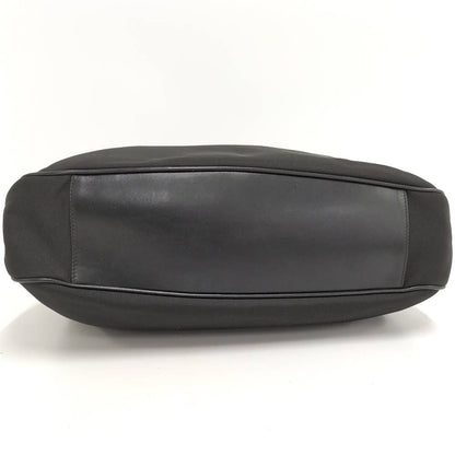 Gucci 2-Way Shoulder Bag Bamboo Nylon Leather Black — view 7