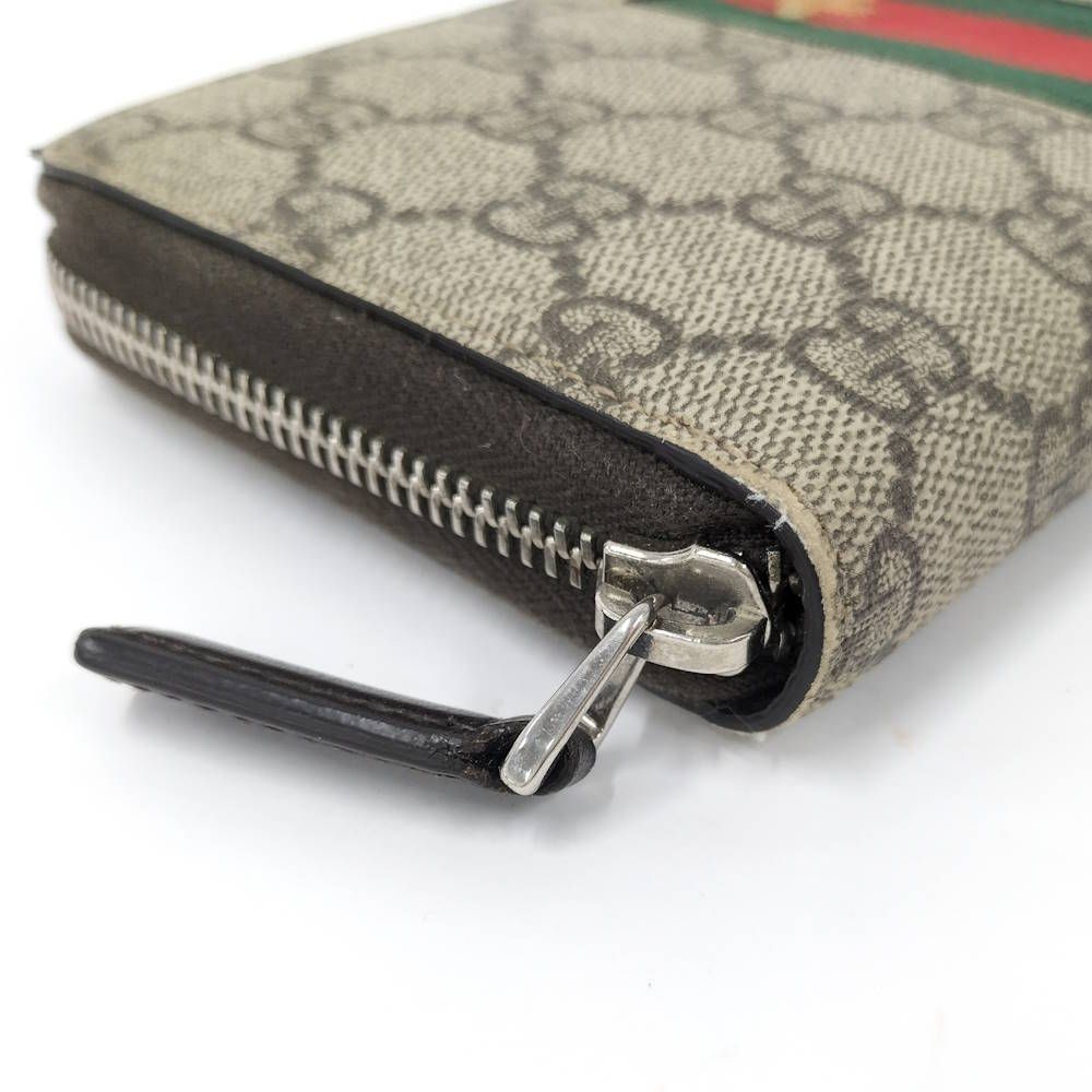 Gucci Sherry Line Zip Around Wallet Brown — view 4