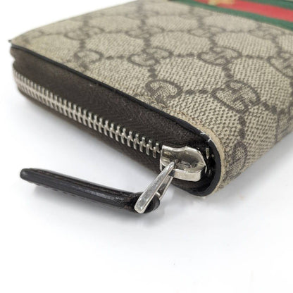 Gucci Sherry Line Zip Around Wallet Brown — view 4