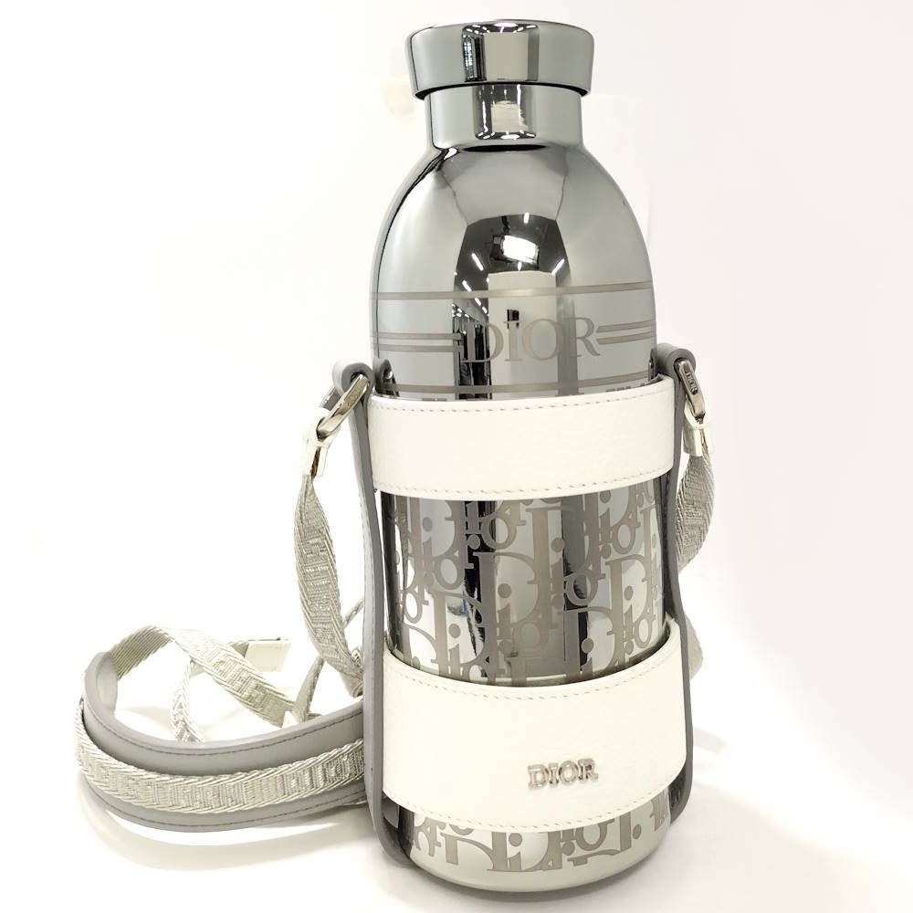 Dior Water Bottle Silver White