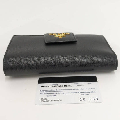 Prada Bifold Wallet Leather Black — view 4