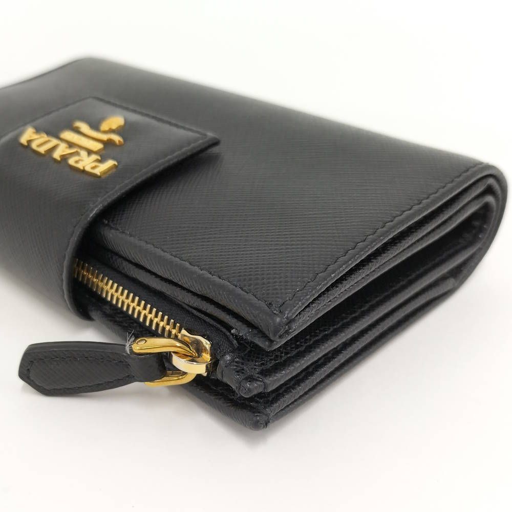 Prada Bifold Wallet Leather Black — view 3