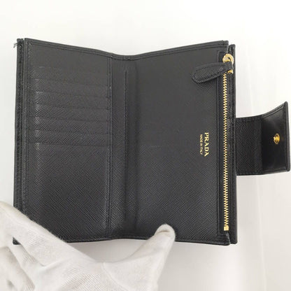 Prada Bifold Wallet Leather Black — view 7
