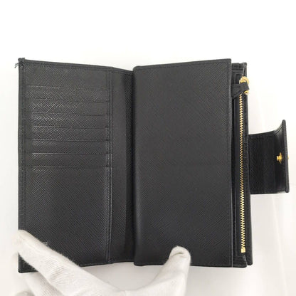 Prada Bifold Wallet Leather Black — view 8