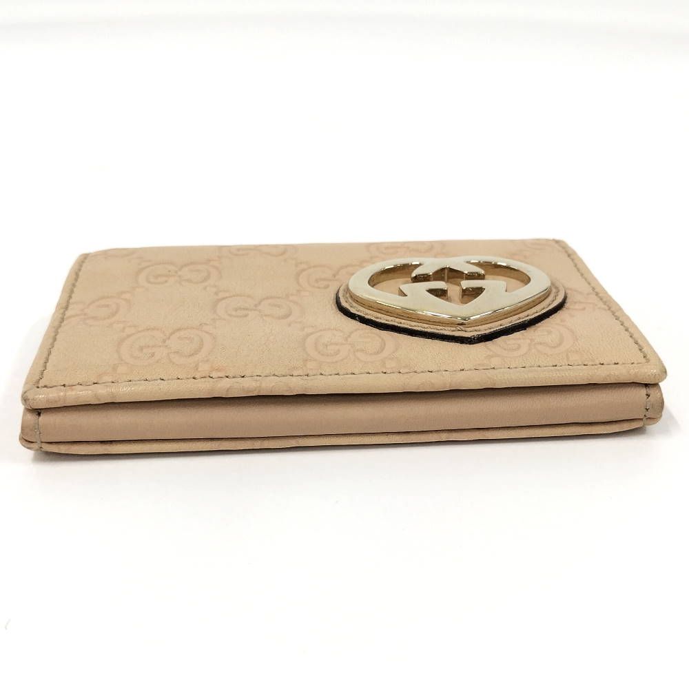 Gucci Card Case Leather Beige — view 5