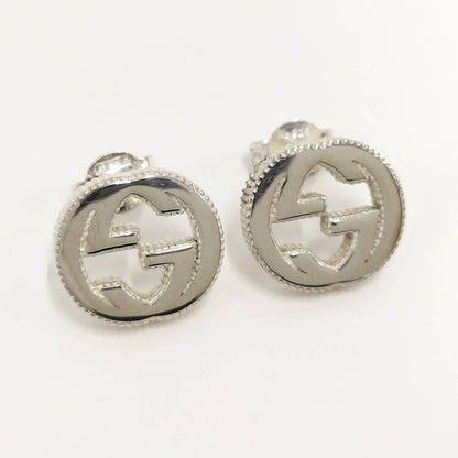 Gucci Earrings Interlocking Silver