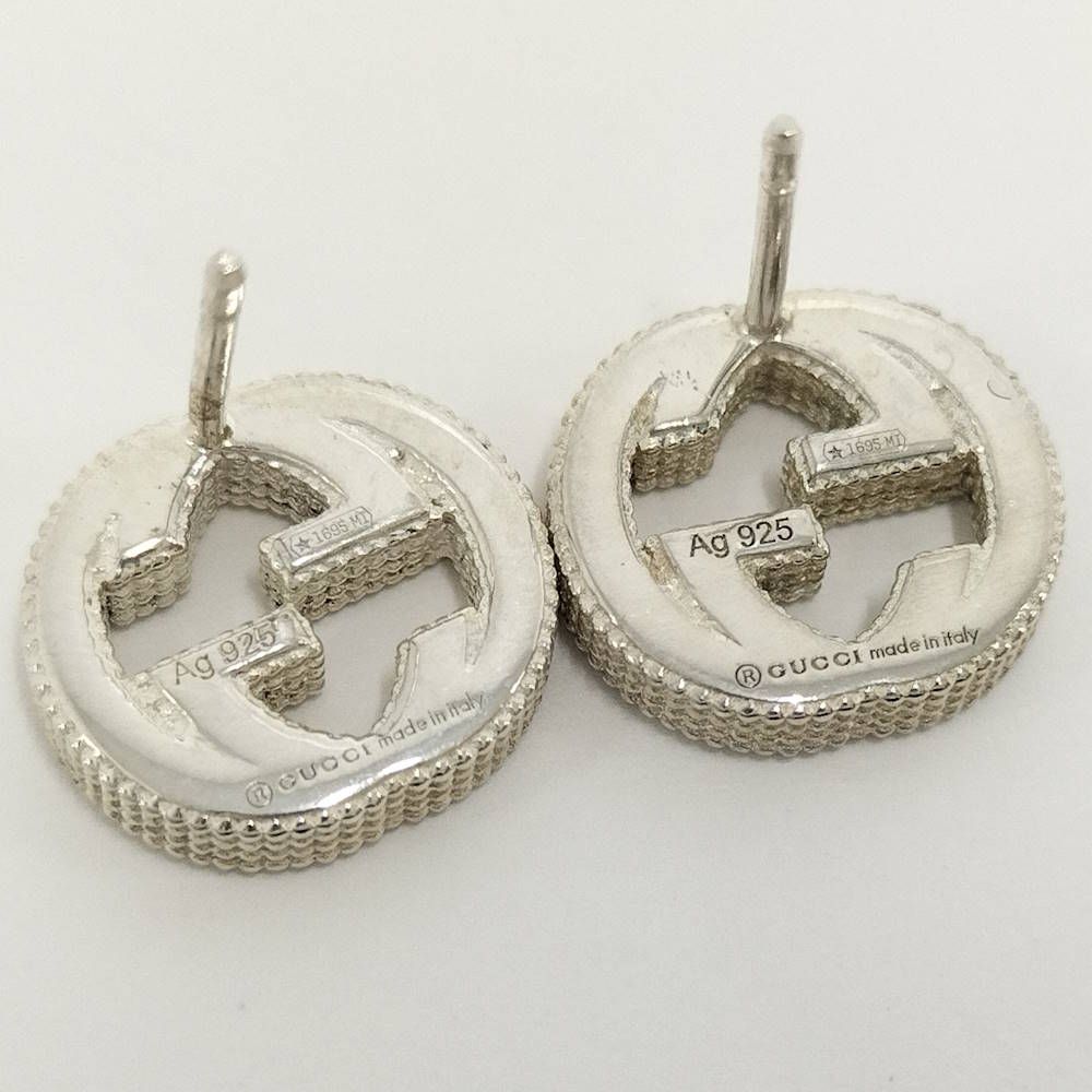 Gucci Earrings Interlocking Silver — view 7