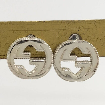 Gucci Earrings Interlocking Silver — view 8