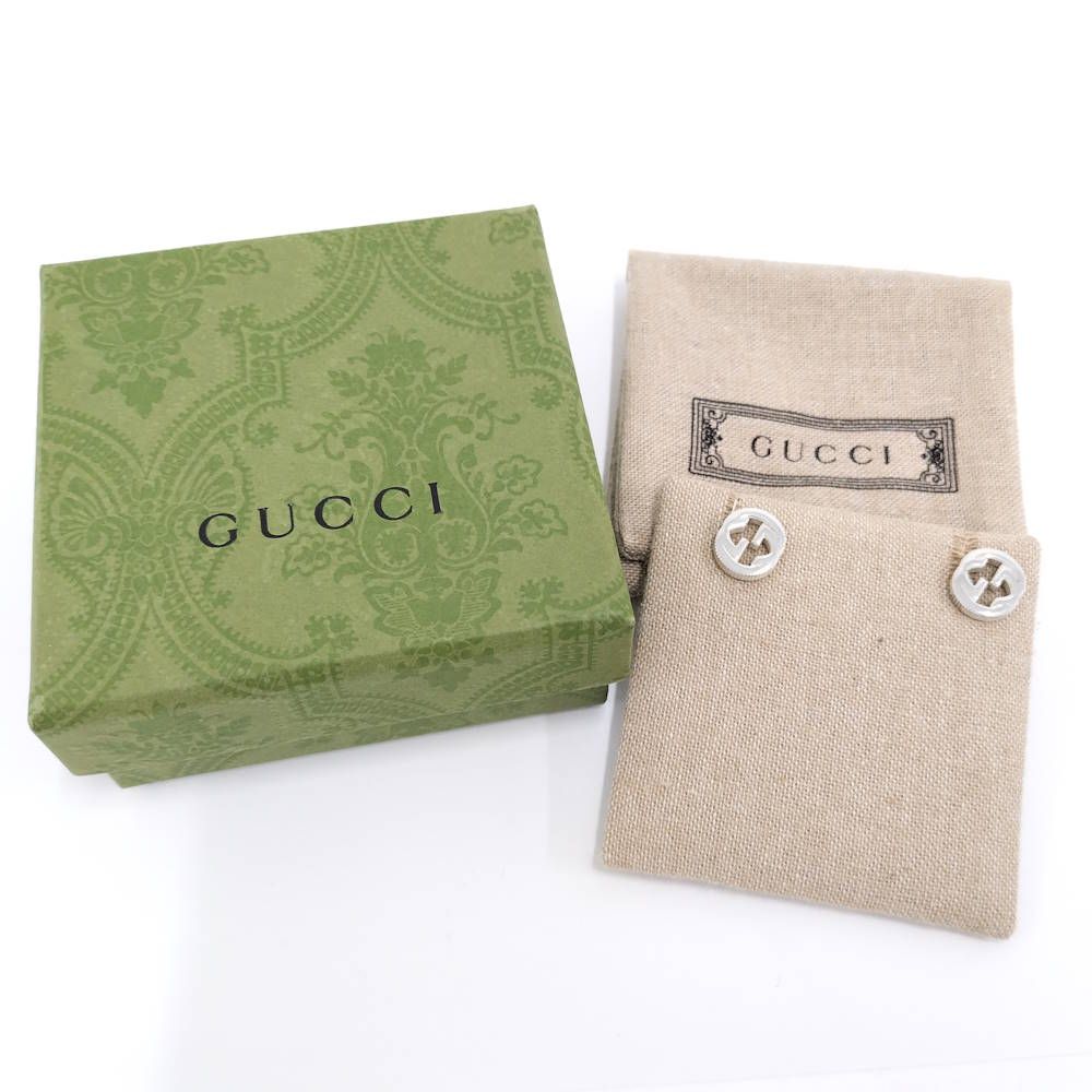 Gucci Earrings Interlocking Silver — view 9