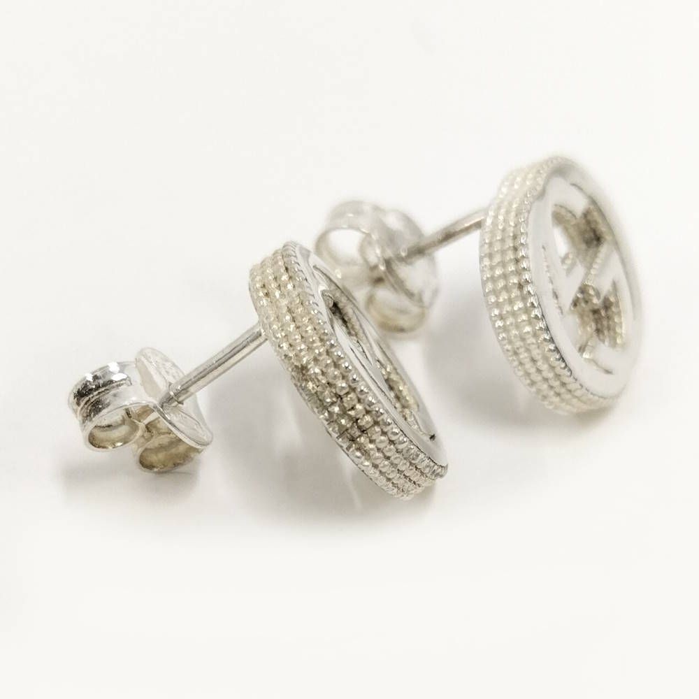 Gucci Earrings Interlocking Silver — view 2