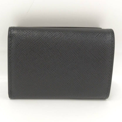 Prada Compact Wallet Saffiano Leather Black — view 3